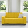 Sofá de 2 plazas terciopelo amarillo 140 cm en Sofás | Comprar online en Foru.es