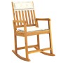 Silla mecedora con cojines madera maciza acacia de vidaXL, Sillas de jardín - Ref: Foro24-360025, Precio: 97,26 €, Descuento: %