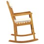 Silla mecedora con cojines madera maciza acacia de vidaXL, Sillas de jardín - Ref: Foro24-360025, Precio: 97,26 €, Descuento: %