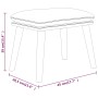Sillón de relax con taburete terciopelo amarillo mostaza de vidaXL, Sillones - Ref: Foro24-3097827, Precio: 127,41 €, Descuen...