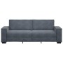 Sofá de 3 plazas terciopelo gris oscuro 180 cm en Sofás | Comprar online en Foru.es