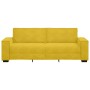 Sofá de 3 plazas terciopelo amarillo 180 cm en Sofás | Comprar online en Foru.es