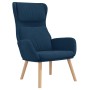 Sillón de relax con taburete terciopelo azul de vidaXL, Sillones - Ref: Foro24-3097830, Precio: 145,79 €, Descuento: %