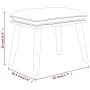 Sillón de relax con taburete terciopelo azul de vidaXL, Sillones - Ref: Foro24-3097830, Precio: 143,34 €, Descuento: %