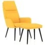 Relax armchair with yellow mustard fabric footrest by vidaXL, Armchairs - Ref: Foro24-3097775, Price: 124,97 €, Discount: %