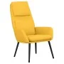 Relax armchair with yellow mustard fabric footrest by vidaXL, Armchairs - Ref: Foro24-3097775, Price: 124,97 €, Discount: %