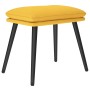 Sillón de relax con reposapiés tela amarillo mostaza de vidaXL, Sillones - Ref: Foro24-3097775, Precio: 128,62 €, Descuento: %