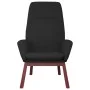 Sillón de relax con taburete tela negro de vidaXL, Sillones - Ref: Foro24-3097877, Precio: 160,62 €, Descuento: %