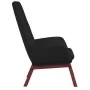 Sillón de relax con taburete tela negro de vidaXL, Sillones - Ref: Foro24-3097877, Precio: 160,62 €, Descuento: %