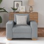 Sillón Sofá Tela Gris Claro 60 cm en Sofás | Comprar online en Foru.es