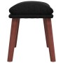 Sillón de relax con taburete tela negro de vidaXL, Sillones - Ref: Foro24-3097877, Precio: 163,45 €, Descuento: %