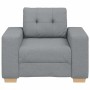 Sillón Sofá Tela Gris Claro 60 cm en Sofás | Comprar online en Foru.es