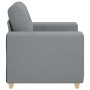 Sillón Sofá Tela Gris Claro 60 cm en Sofás | Comprar online en Foru.es