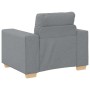 Sillón Sofá Tela Gris Claro 60 cm en Sofás | Comprar online en Foru.es