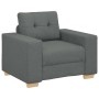 Sillón de tela gris oscuro 60 cm en Sofás | Comprar online en Foru.es