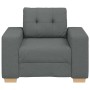 Sillón de tela gris oscuro 60 cm en Sofás | Comprar online en Foru.es