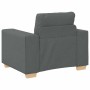 Sillón de tela gris oscuro 60 cm en Sofás | Comprar online en Foru.es