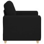 Sillón de tela negro 60 cm en Sofás | Comprar online en Foru.es