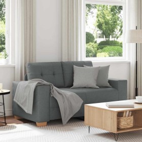 Sofá Loveseat gris oscuro 120 cm de tela en Sofás | Comprar online en Foru.es