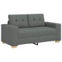 Sofá Loveseat gris oscuro 120 cm de tela en Sofás | Comprar online en Foru.es