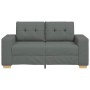 Sofá Loveseat gris oscuro 120 cm de tela en Sofás | Comprar online en Foru.es
