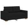 Sofá Loveseat de tela negra de 120 cm en Sofás | Comprar online en Foru.es