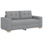 Sofá Loveseat gris claro 140 cm de tela en Sofás | Comprar online en Foru.es