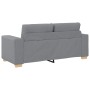 Sofá Loveseat gris claro 140 cm de tela en Sofás | Comprar online en Foru.es