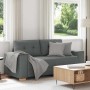 Sofá Loveseat gris oscuro 140 cm de tela en Sofás | Comprar online en Foru.es
