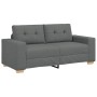 Sofá Loveseat gris oscuro 140 cm de tela en Sofás | Comprar online en Foru.es