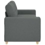 Sofá Loveseat gris oscuro 140 cm de tela en Sofás | Comprar online en Foru.es