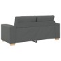 Sofá Loveseat gris oscuro 140 cm de tela en Sofás | Comprar online en Foru.es