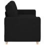 Sofá Loveseat de tela negra de 140 cm en Sofás | Comprar online en Foru.es