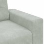 Sillón sofá gris claro 60 cm terciopelo en Sofás | Comprar online en Foru.es