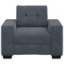 Sillón de terciopelo gris oscuro  60 cm en Sofás | Comprar online en Foru.es
