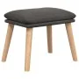Sillón de relax con taburete tela gris oscuro de vidaXL, Sillones - Ref: Foro24-3097883, Precio: 143,77 €, Descuento: %