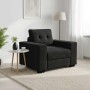 Sillón de terciopelo negro 60 cm en Sofás | Comprar online en Foru.es