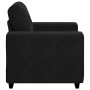 Sillón de terciopelo negro 60 cm en Sofás | Comprar online en Foru.es