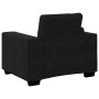 Sillón de terciopelo negro 60 cm en Sofás | Comprar online en Foru.es