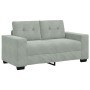 Sofá Loveseat gris claro 120 cm terciopelo en Sofás | Comprar online en Foru.es
