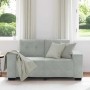 Sofá Loveseat gris claro 120 cm terciopelo en Sofás | Comprar online en Foru.es