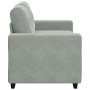 Sofá Loveseat gris claro 120 cm terciopelo en Sofás | Comprar online en Foru.es