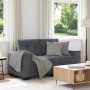 Sofá Loveseat gris oscuro 120 cm terciopelo en Sofás | Comprar online en Foru.es