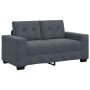 Sofá Loveseat gris oscuro 120 cm terciopelo en Sofás | Comprar online en Foru.es