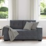 Sofá Loveseat gris oscuro 120 cm terciopelo en Sofás | Comprar online en Foru.es