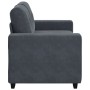 Sofá Loveseat gris oscuro 120 cm terciopelo en Sofás | Comprar online en Foru.es