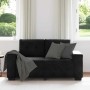 Sofá Loveseat Terciopelo Negro 120 cm en Sofás | Comprar online en Foru.es