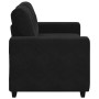 Sofá Loveseat Terciopelo Negro 120 cm en Sofás | Comprar online en Foru.es