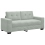 Sofá Loveseat gris claro 140 cm terciopelo en Sofás | Comprar online en Foru.es