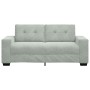Sofá Loveseat gris claro 140 cm terciopelo en Sofás | Comprar online en Foru.es